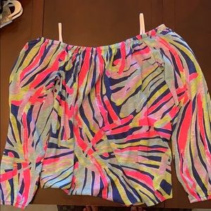 Off the shoulder Lily Pulitzer top